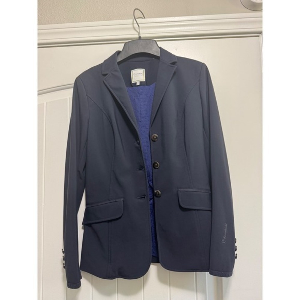 Samshield Premium Line Navy English Riding Coat‎ Show Jacket Womens Size 4